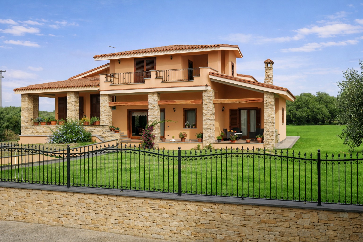 Elegant Mediterranean countryside villa, Sardinia
